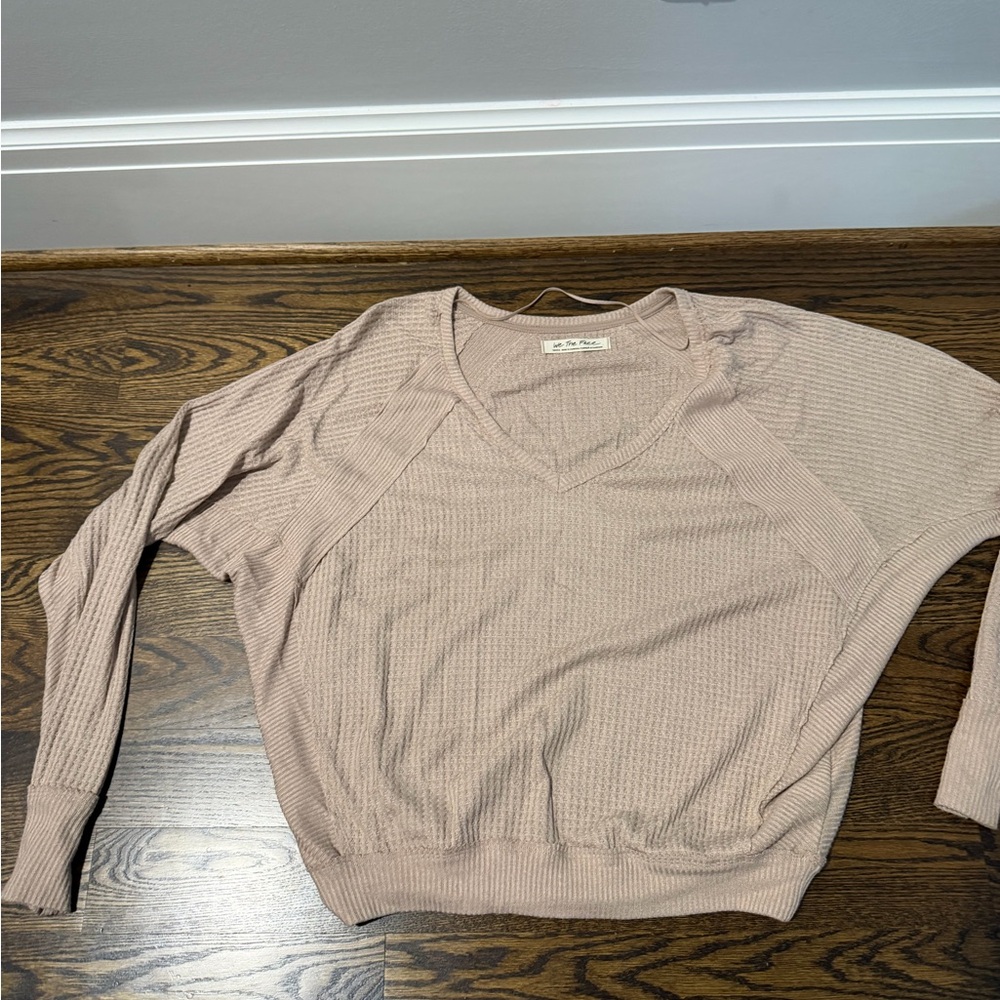FP Movement by Free People Pink V-Neck Top
